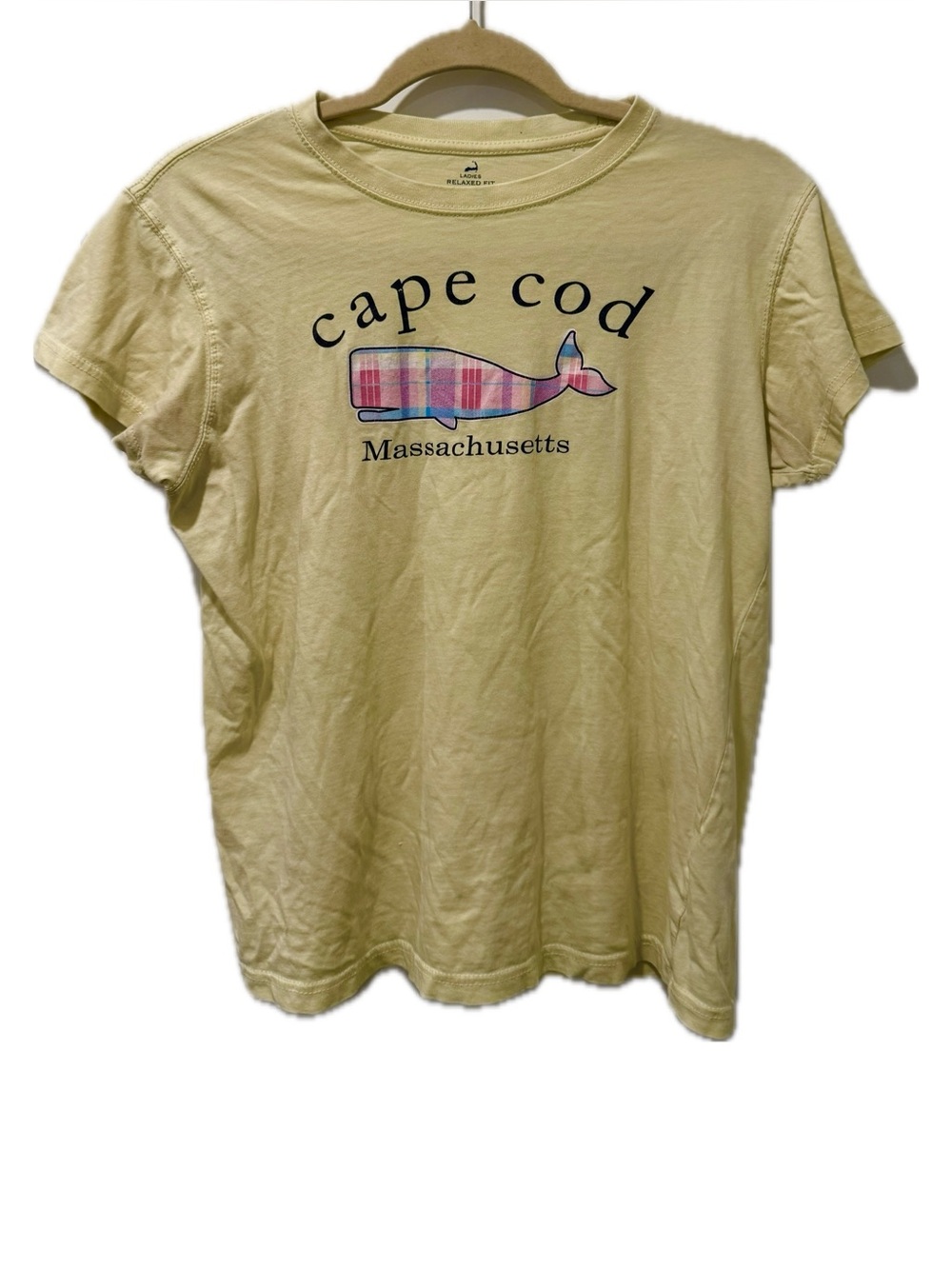 Cuffy’s Cape Cod Whale Tshirt in Butter Yellow